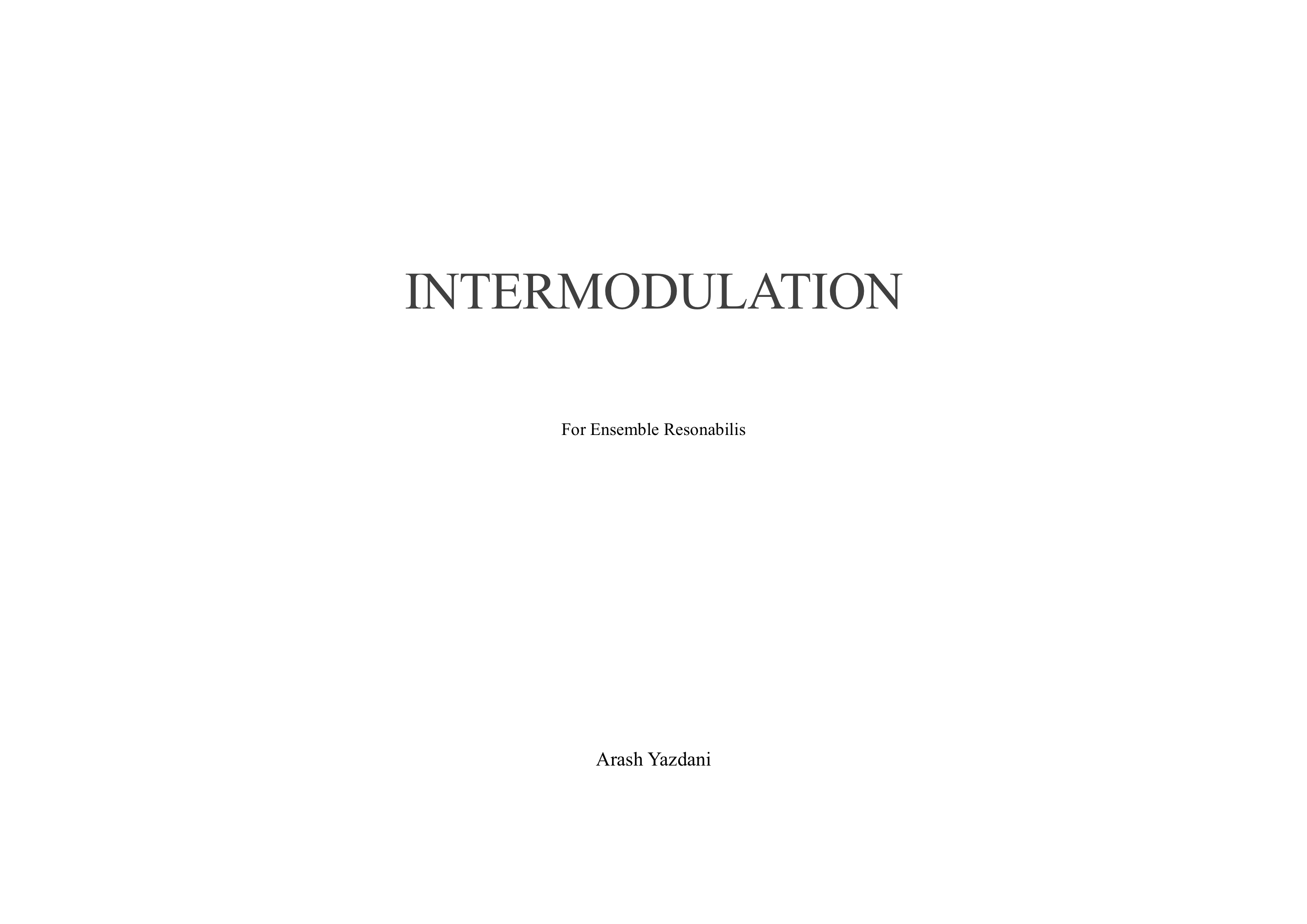 Intermodulation A3 z